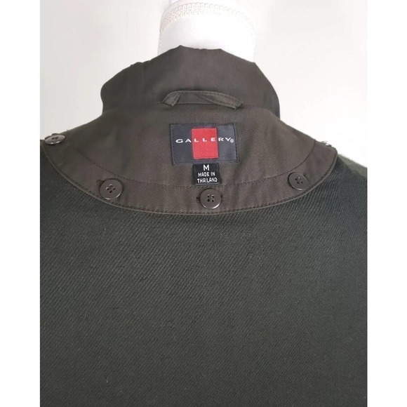 Gallery ~Woman Size M~ Chocolate/Brown Trench Coat All Season Button-Up, Lining - Picture 2 of 14